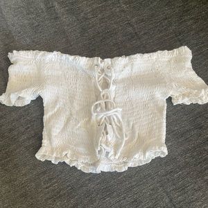Cute white crop top